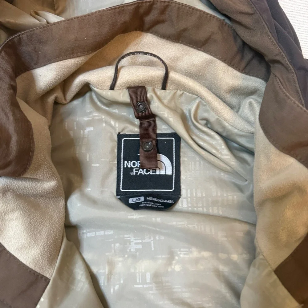 The North Face Triclimate 3-in-1 Jacket Mens Large Brown Puffer Shell Hooded